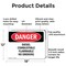 Signmission Diesel Combustible Flammable No Smoking Danger Sign, Aluminum, 18in W x 12in L, 2PK OS-2PACK-DS-A-1218-L-2529 - alternate 2